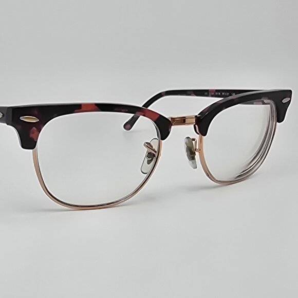 Ray-Ban RB5154 8118 Clubmaster Pink Havana Rose Gold Eyeglasses Frame 51-21-145 - Picture 6 of 12